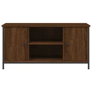 Berkfield TV Cabinet Brown Oak 100x40x50 cm Engineered Wood