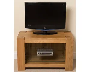 Kuba Solid Oak TV Unit with Storage