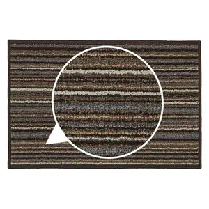  Non-Slip Indoor Door Mat Brown / Rectangle W40 x L60 cm