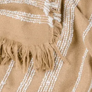 HOEM Jour Boucle Yarn Woven Fringed Throw