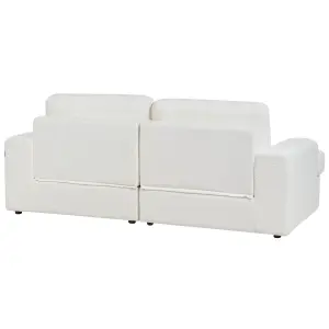 4 Seater Boucle Living Room Set White ALLA