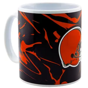 Cleveland Browns Camo Mug Black/Red/White (One Size)