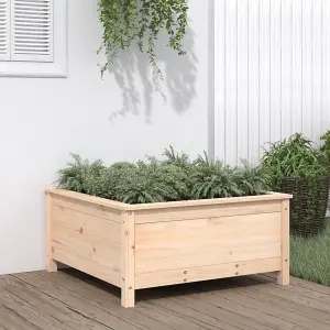 Berkfield Garden Planter 82.5x82.5x39 cm Solid Wood Pine