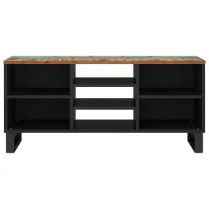 Berkfield TV Cabinet 100x33x46 cm Solid Wood Reclaimed&Engineered Wood