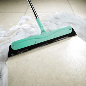 Multi-function Magic Broom - Wide Squeegee Brush with Rotating Head and Long Handle for Cleaning Tiles, Glass and Hard Flooring