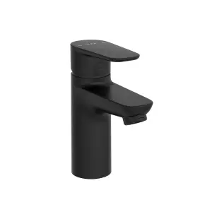 VitrA Flow Line Matt Black Round Basin Mixer