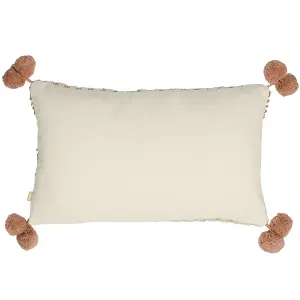 furn. Ayaan Woven Tufted Feather Filled Cushion