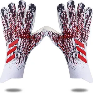 ZJDU Football Gloves Adult Football Goalkeeper Professional Goalkeeper Professional Finger Gloves Thick Latex Non-Slip Men/Women/Boys/Girls Goalie