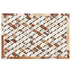 Cowhide Area Rug 160 x 230 cm Brown SERINOVA