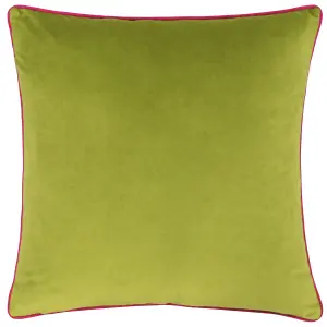 Paoletti Meridian Velvet Piped Feather Filled Cushion