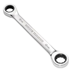 Draper Tools HI-TORQ Metric Double Ratchet Ring Spanner, 16 x 18mm