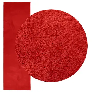 Rug OVIEDO Short Pile Red 80x250 cm