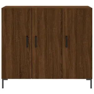 Meela 90cm Wide Sideboard Brown Oak