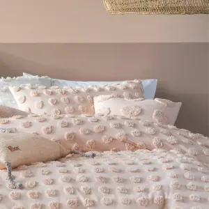 Linen House Haze Tufted Polka Dot 100% Cotton Duvet Cover Set