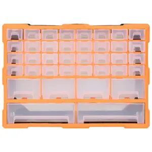 Berkfield Multi-drawer Organiser with 40 Drawers 52x16x37.5 cm