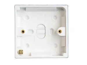 Dencon 1-Gang 18mm Pattress Box for Electrical Wiring