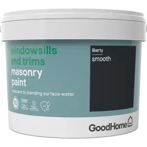 GoodHome Windowsills & trims Liberty Smooth Matt Masonry paint, 2.5L