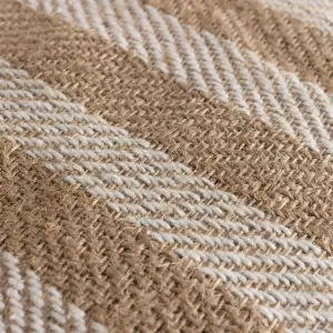 Yard Strata Stripe Woven Polyester Filled Cushion