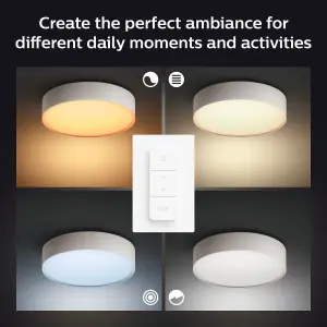 Philips Hue White Ambiance Enrave extra large ceiling light White