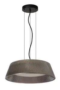 Lucide VIXI - Pendant light - 45 cm - LED Dim. - 1x22,6W 2900K - Smoke Grey