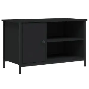 Berkfield TV Cabinet Black 80x40x50 cm Engineered Wood