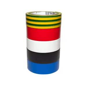 Diall Multicolour Electrical Tape (L)10m (W)19mm, Pack of 5