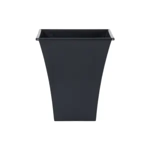 Wham Set 4 Metallica 23cm Square Plastic Planter Slate