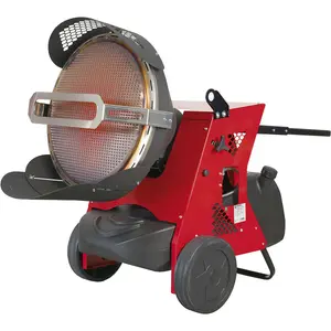 High-Efficiency Infrared Multi-Fuel Heater for Paraffin, Kerosene, and Diesel - 45.5 kW with Wheels