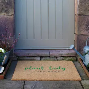 Plant Lady Lives Here Doormat (90 x 60cm)