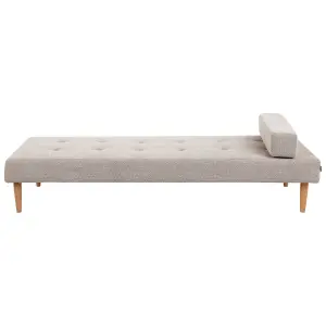 Fabric Chaise Lounge Beige NIORT