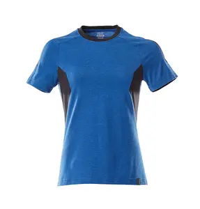 Mascot Accelerate Ladies Fit T-shirt (Azure Blue/Dark Navy)  (XXXXX Large)