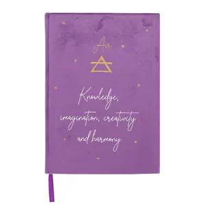 Something Different Air Element Velvet A5 Notebook Purple (1.7cm x 21cm x 15cm)