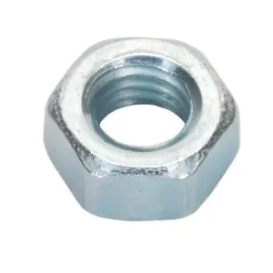 Sealey Steel Nut M5 Zinc DIN 934 Pack of 100 Pieces Metric Hex With Bag SN5