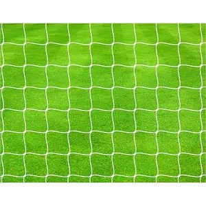 Pair PRO 4mm Braided Football Goal Net - 24 x 8 Feet 11 A Side Full Size Outdoor