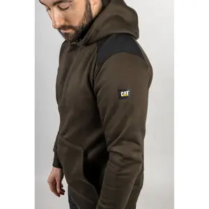 Caterpillar - Essentials Hooded Sweatshirt - Green - Small