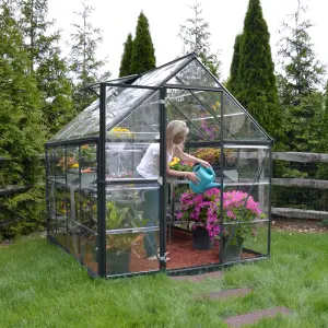 Palram - Canopia Harmony Grey 6X8 Greenhouse with Adjustable vent