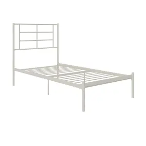 Jensen Metal Bed White, Single