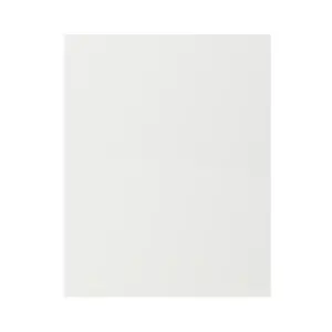 GoodHome Stevia & Garcinia Gloss white Gloss white slab Standard End panel (H)720mm (W)570mm