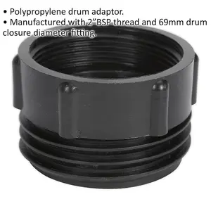 High-Quality 69mm Mauser Drum Adaptor with 2" BSP Thread