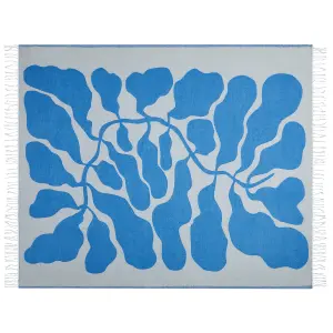 Blanket KIHUN Fabric 130 x 170 cm Blue