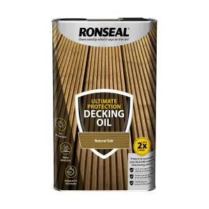 Ronseal Ultimate Natural oak Decking Wood oil, 5L