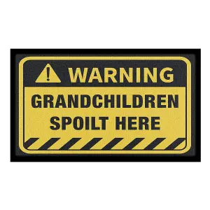 Grandchildren Spoilt Here Indoor & Outdoor Doormat - 70x40cm