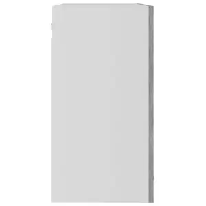 Eliotte Wall Mounted Display Cabinet Light Grey