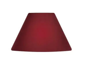 14" Luxury Cotton Textured Fabric Coolie Light Shade Purpose Table Floor Ceiling Practical & Eye Caring Lampshade Red