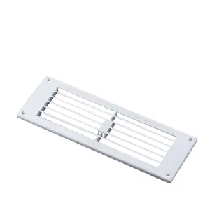 Manrose White Rectangular Gas appliances Fixed louvre vent V1830, (H)76mm (W)229mm