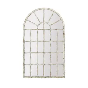 Small Gothic Arch Mirror - White