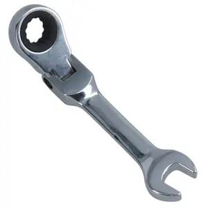 10mm Stubby Flexi Ratchet Combination Spanner Metric Wrench 72 Teeth SPN15