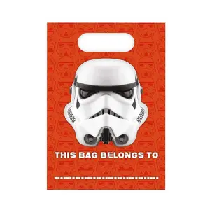 Star Wars Stormtrooper Gift Bag (Pack of 16) Red/White (One Size)