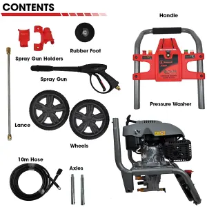 RocwooD Petrol Pressure Washer 2970 PSI