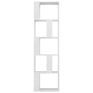 Berkfield Book Cabinet/Room Divider High Gloss White 45x24x159 cm Engineered Wood